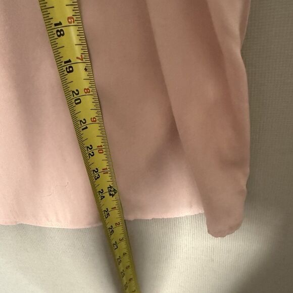 Quince Stretch Silk Top Medium Washable Pink Rose Womens Short Sleeve Crew Neck - Picture 5 of 8